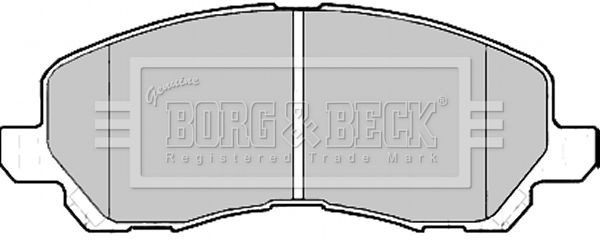 BORG & BECK stabdžių trinkelių rinkinys, diskinis stabdys BBP2173